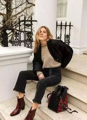 馬丁靴穿搭技巧_秋冬靴子搭配_切爾西靴配什么襪子