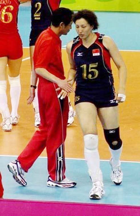 女排王麗娜圖片_王麗娜 中國女排 雅典奧運會
