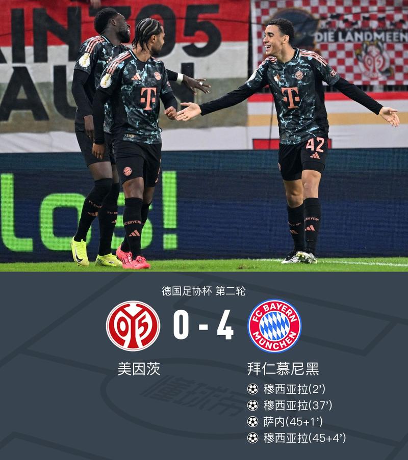 拜仁4-2胜海登海姆，穆夏拉替补建功！德甲第13轮战报